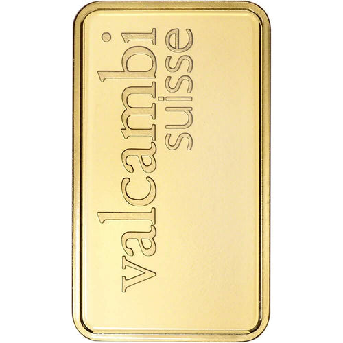 1 oz. Gold Bar Valcambi Suisse 999.9 Fine in Assay