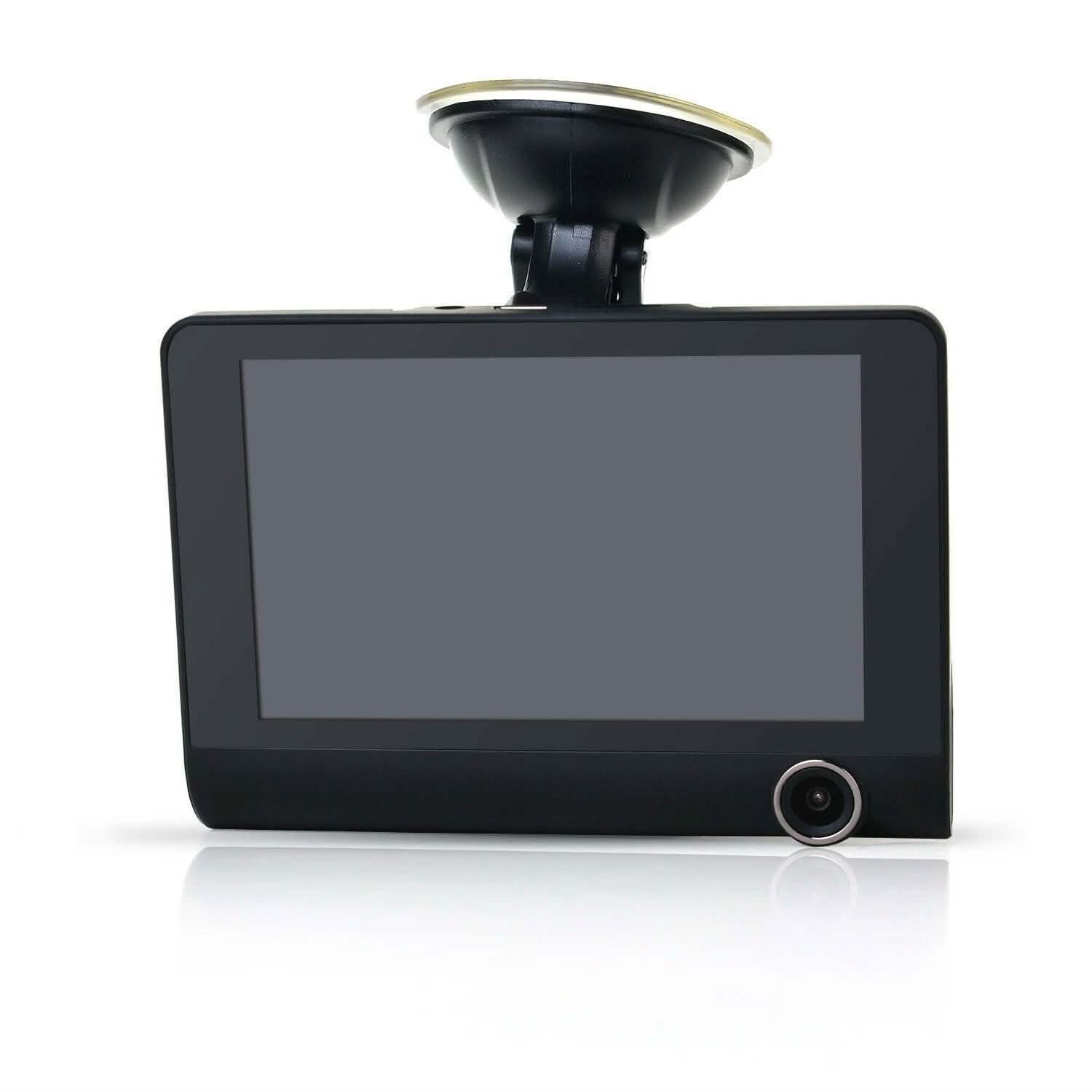 1080P 4" Dual Lens HD Car DVR Rearview Video Dash Cam Recorder Camera G-sensor