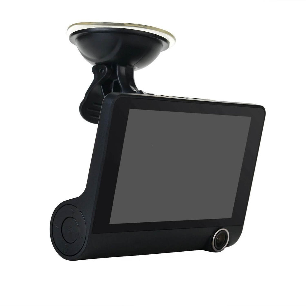 1080P 4" Dual Lens HD Car DVR Rearview Video Dash Cam Recorder Camera G-sensor