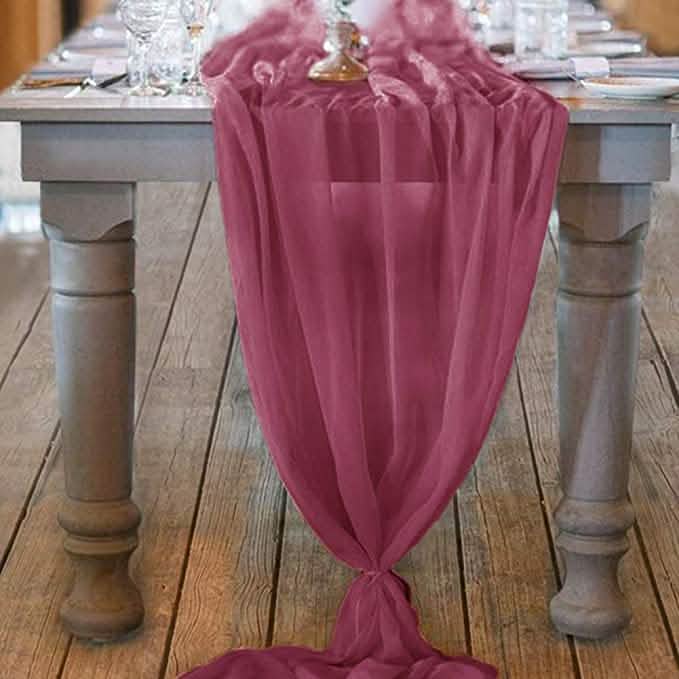 10Ft. Chiffon Table Runner