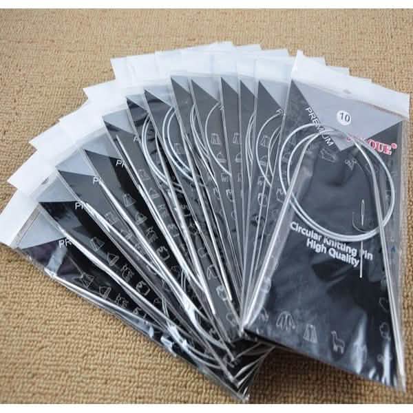 11-Pack: Stainless Steel Circular Knitting Needles Circular Knitting Pins