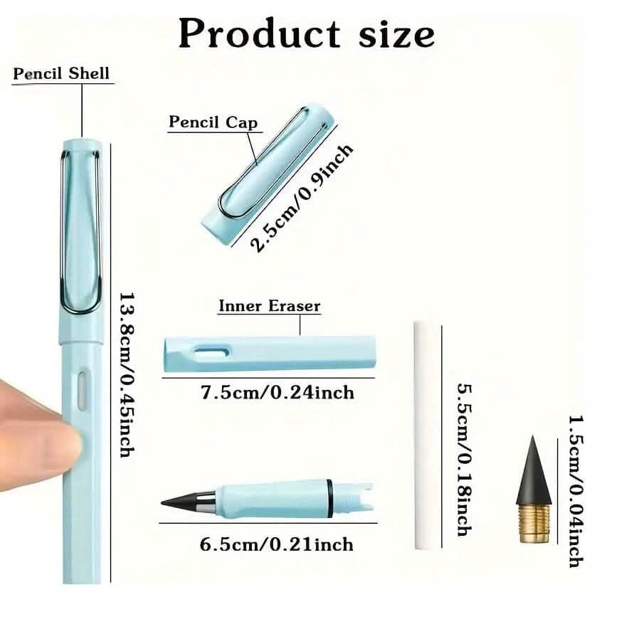 12 Colors Forever Pencil with Eraser