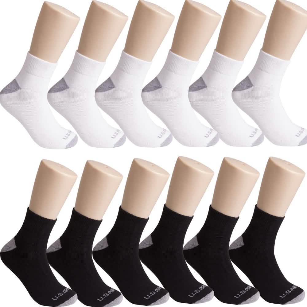 12-Pairs: U.S. ARMY Tri-Blend Socks