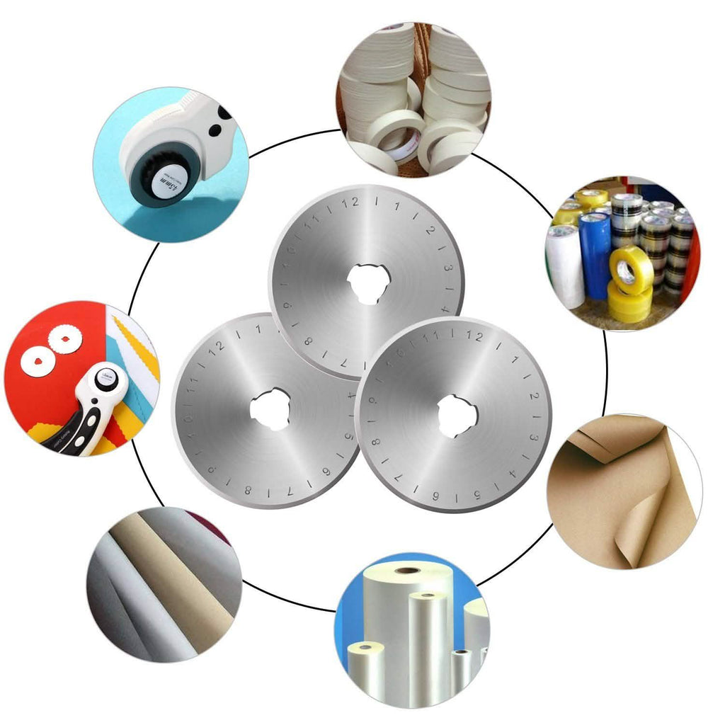 12-Piece Set: 45mm Rotary Cutter Blades