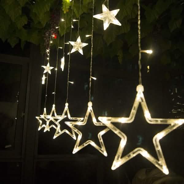 12 Stars 138 LED Curtain String Lights