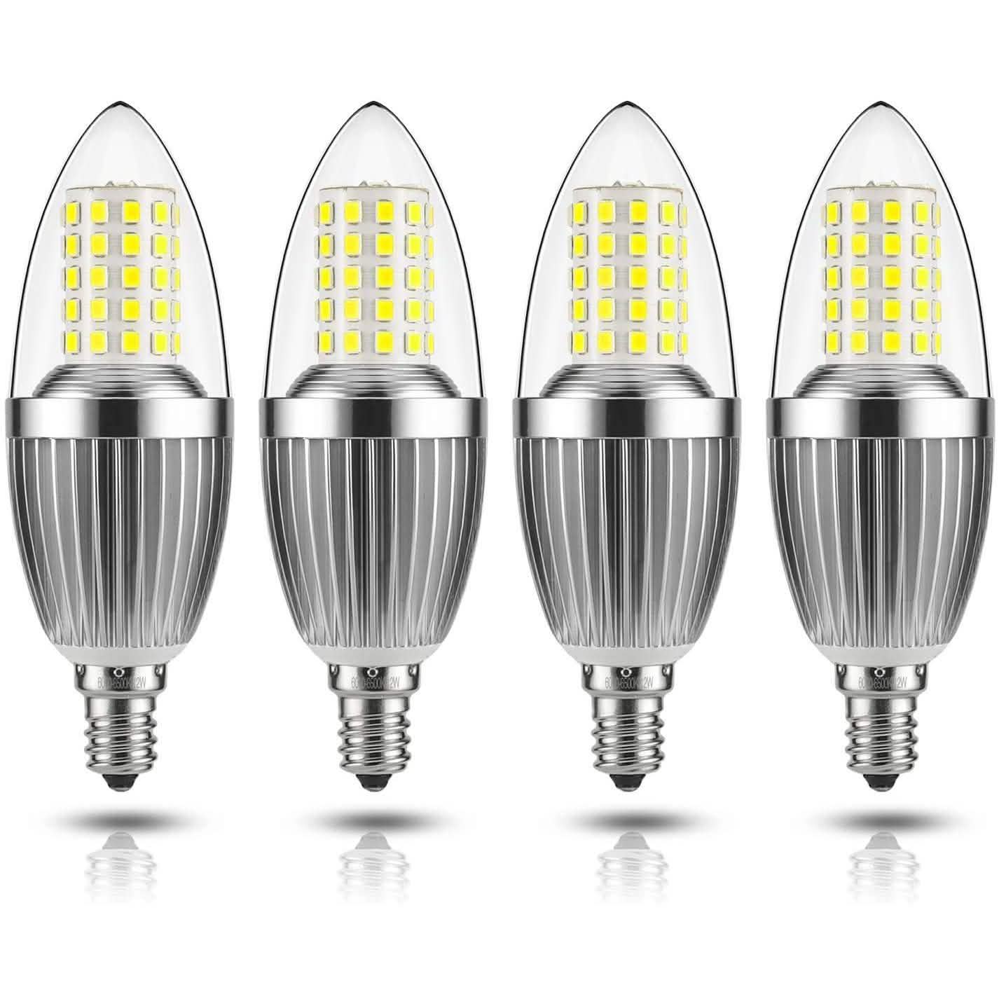 12W LED Candelabra Bulb Non-Dimmable 100-Watt Light Bulbs Equivalent