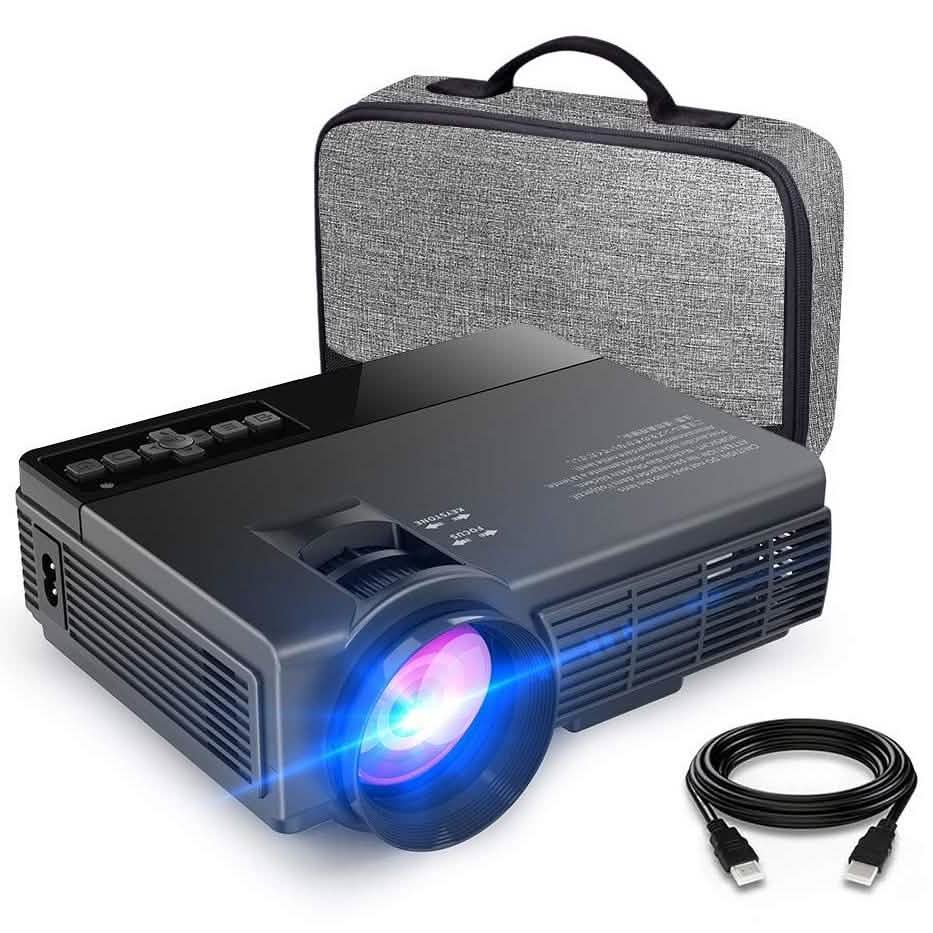 170'' Display, 1080P Supported Mini Projector - Assorted Colors