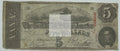 1863 Confederate States of America 5 Dollars