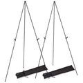 2-Pack: 61" Collapsible A Frame Tripod Easel Iron Alloy Drawing Stand