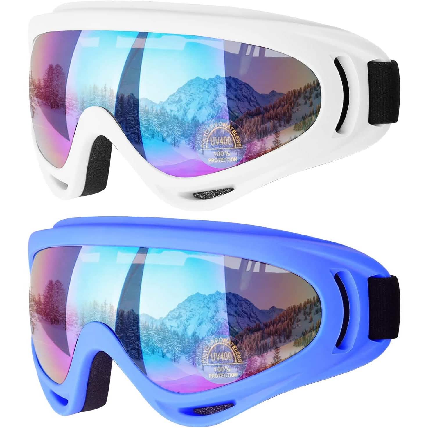 2-Pack: Anti-Scratch Dustproof Sports Goggles