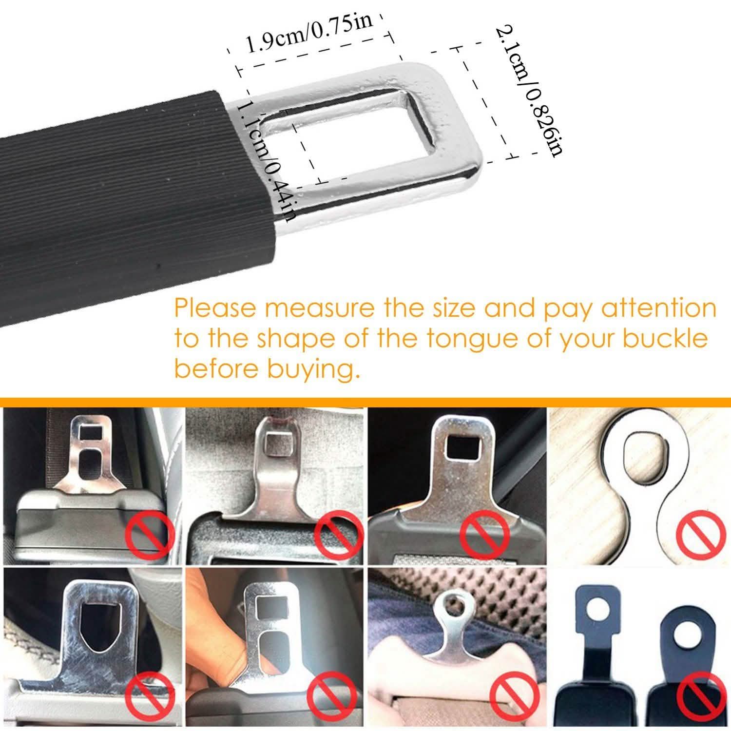 2-Pack: Car Seat Belt Extender