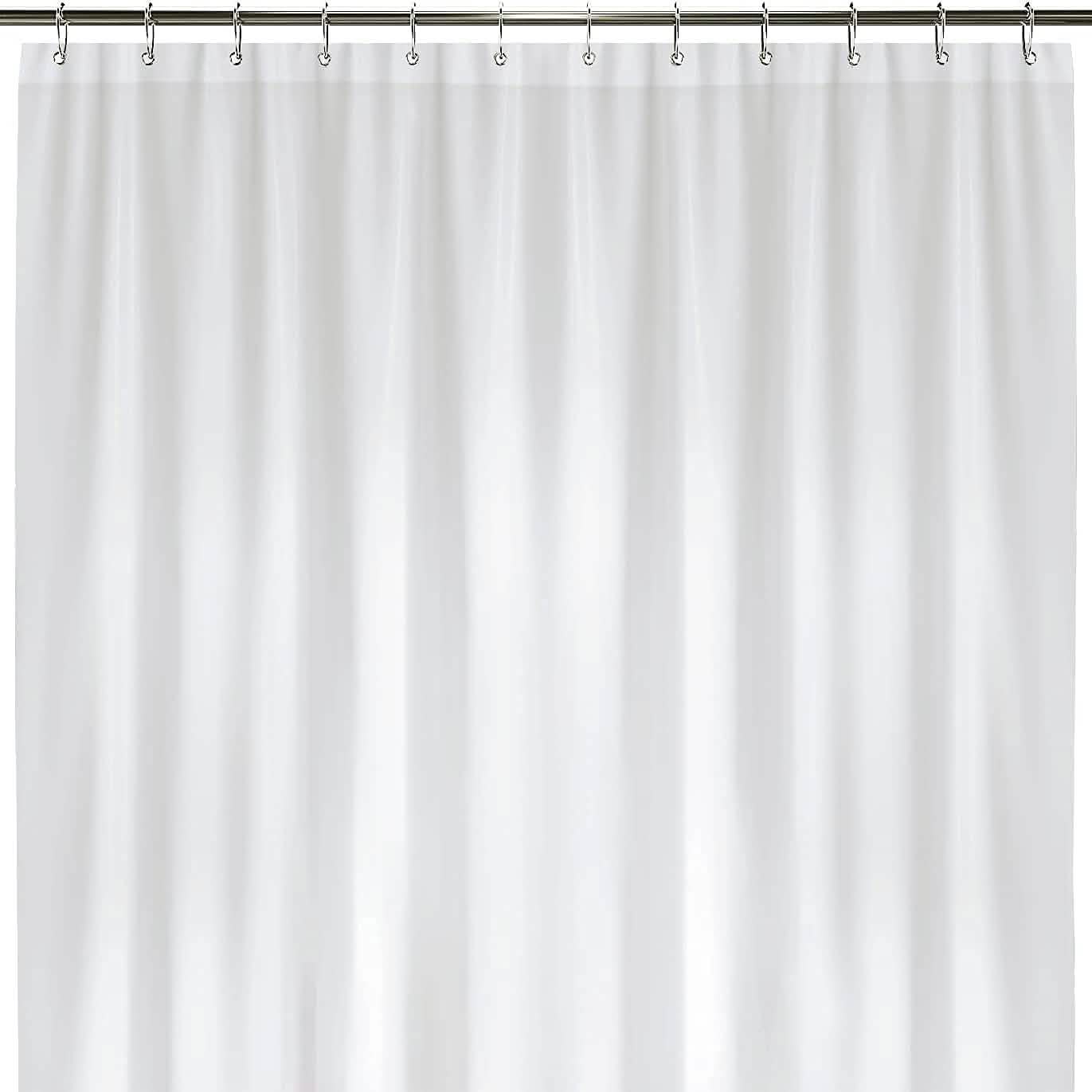 2-Pack: Hotel-Quality Heavy Shower Curtain Liner with Metal Grommets + Magnets