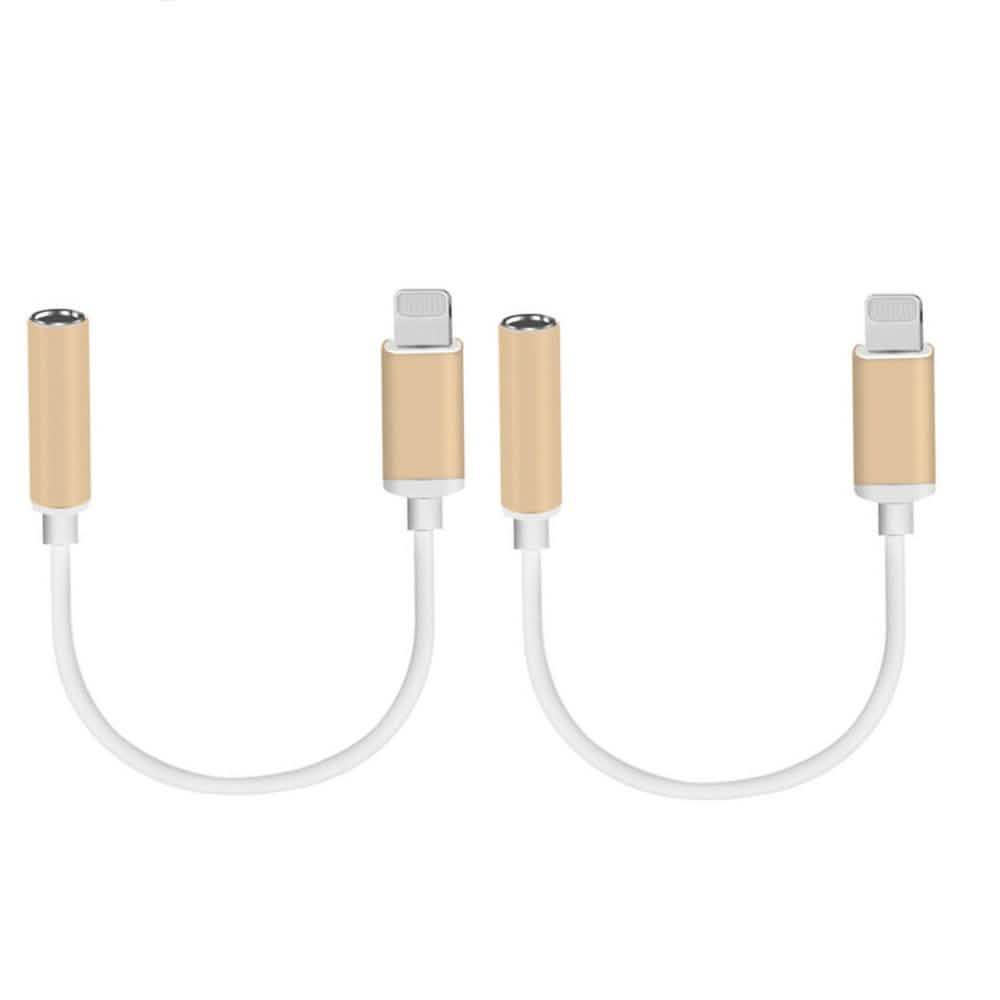 2-Pack: Lightning to Headphone Jack Adapter