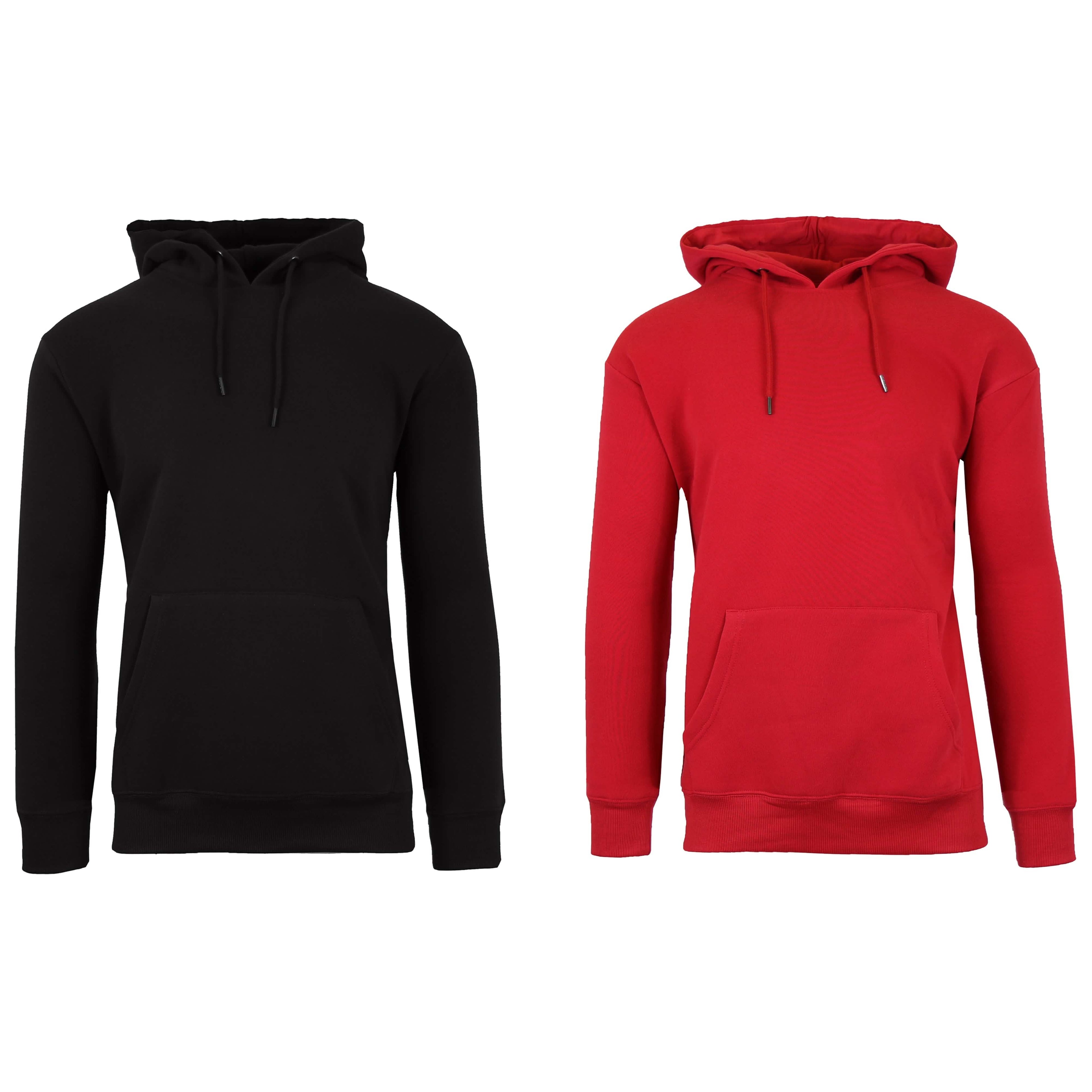 2-Pack: Men’s and Women’s Fleece Pullover Hoodie