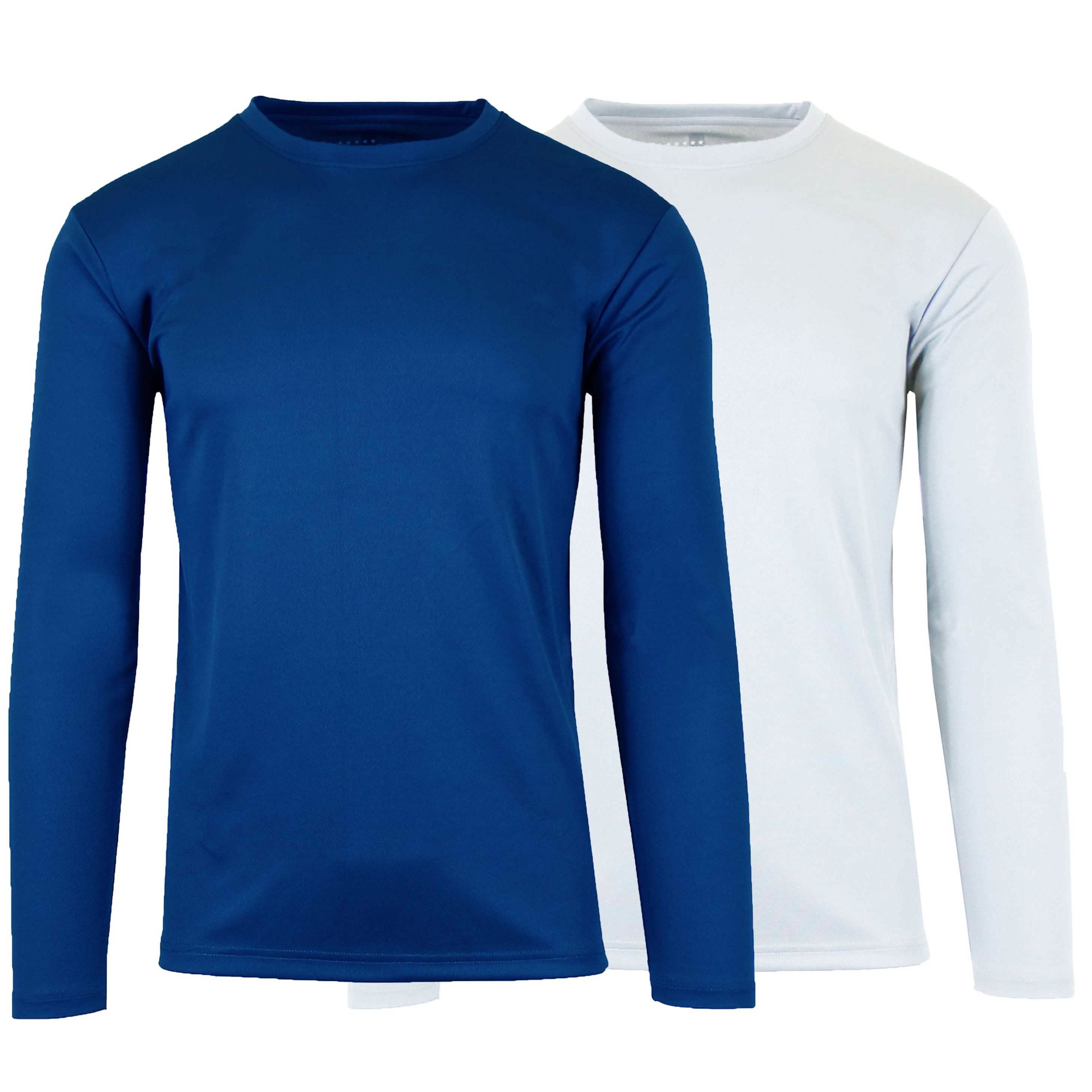 2-Pack: Men's Moisture Wicking Wrinkle Free Tagless Peformance Tops