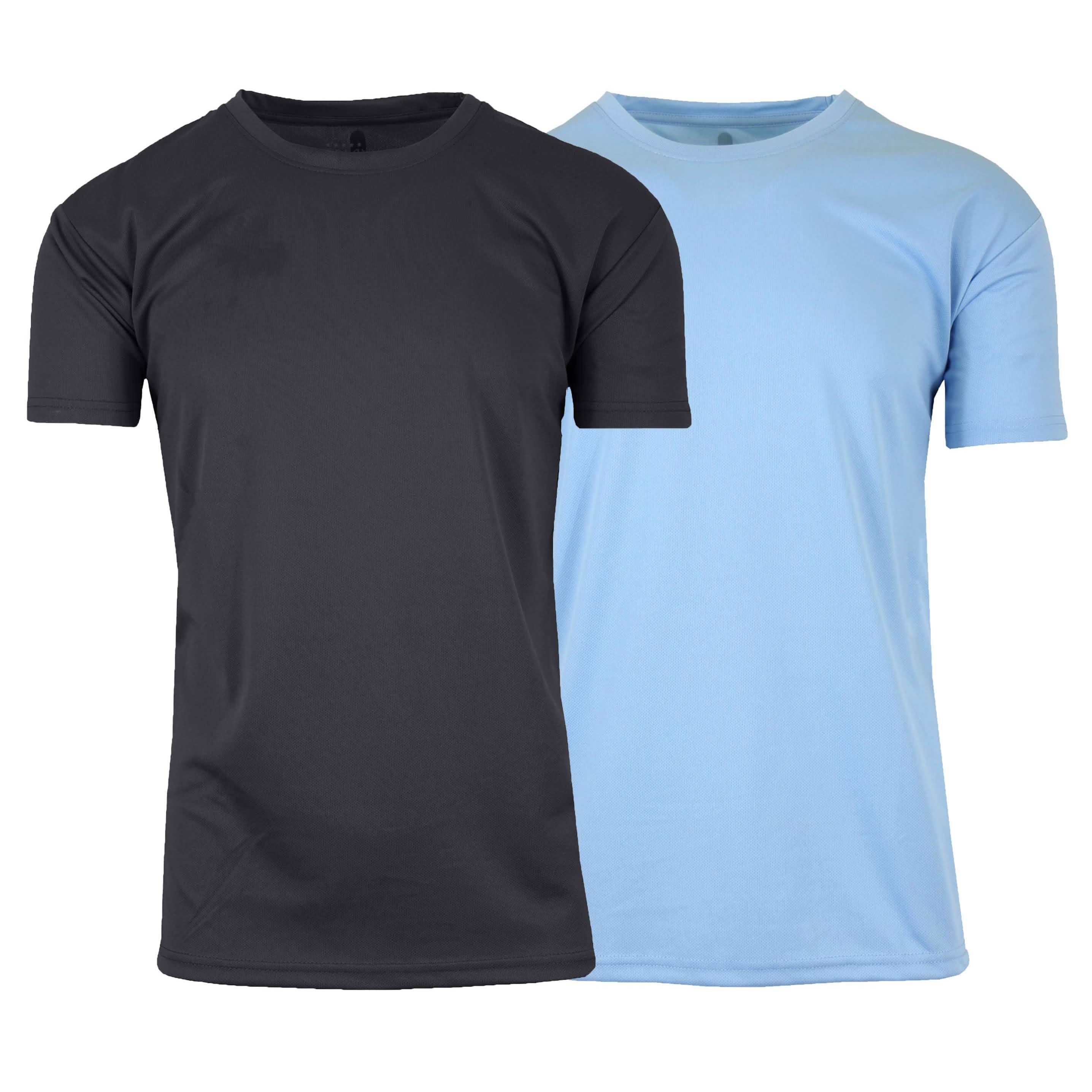 2-Pack: Men's Moisture Wicking Wrinkle Free Tagless Peformance Tops