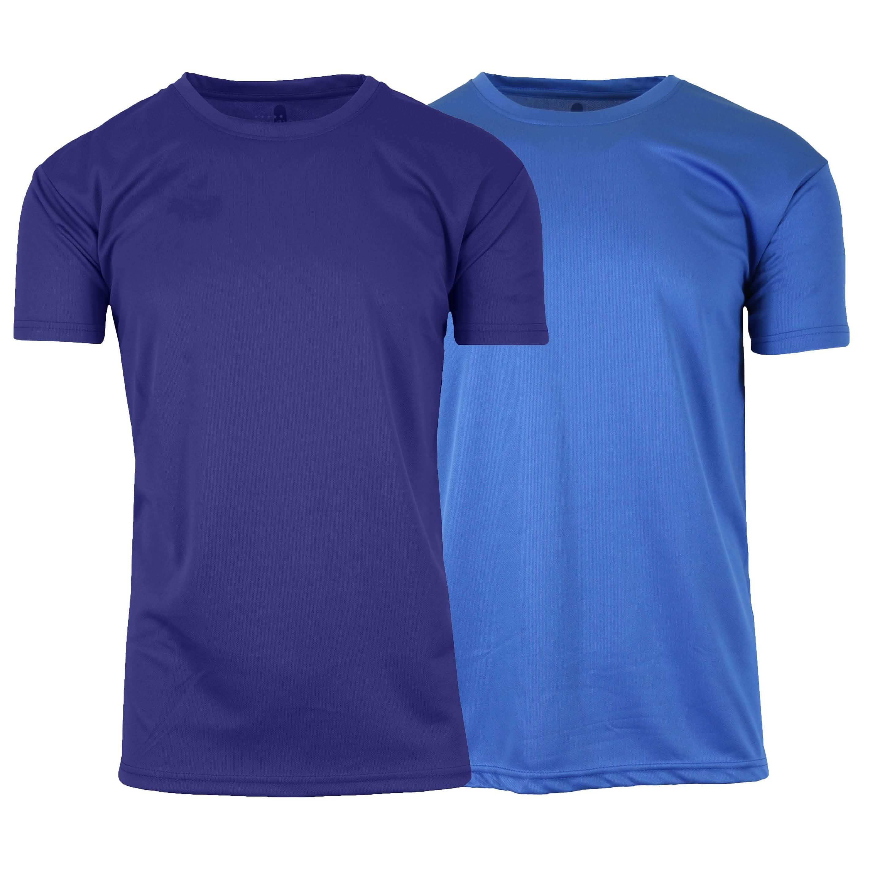 2-Pack: Men's Moisture Wicking Wrinkle Free Tagless Peformance Tops