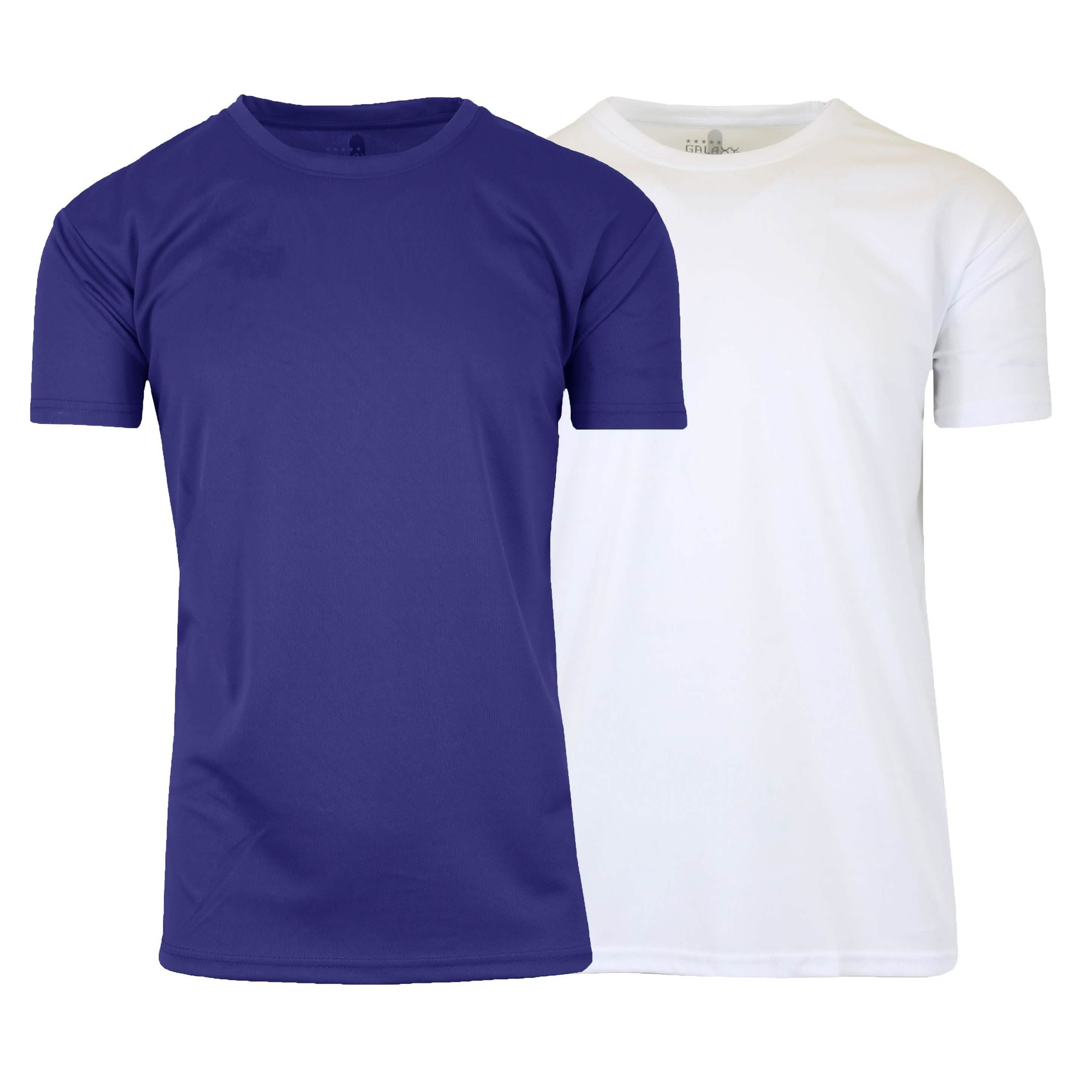 2-Pack: Men's Moisture Wicking Wrinkle Free Tagless Peformance Tops