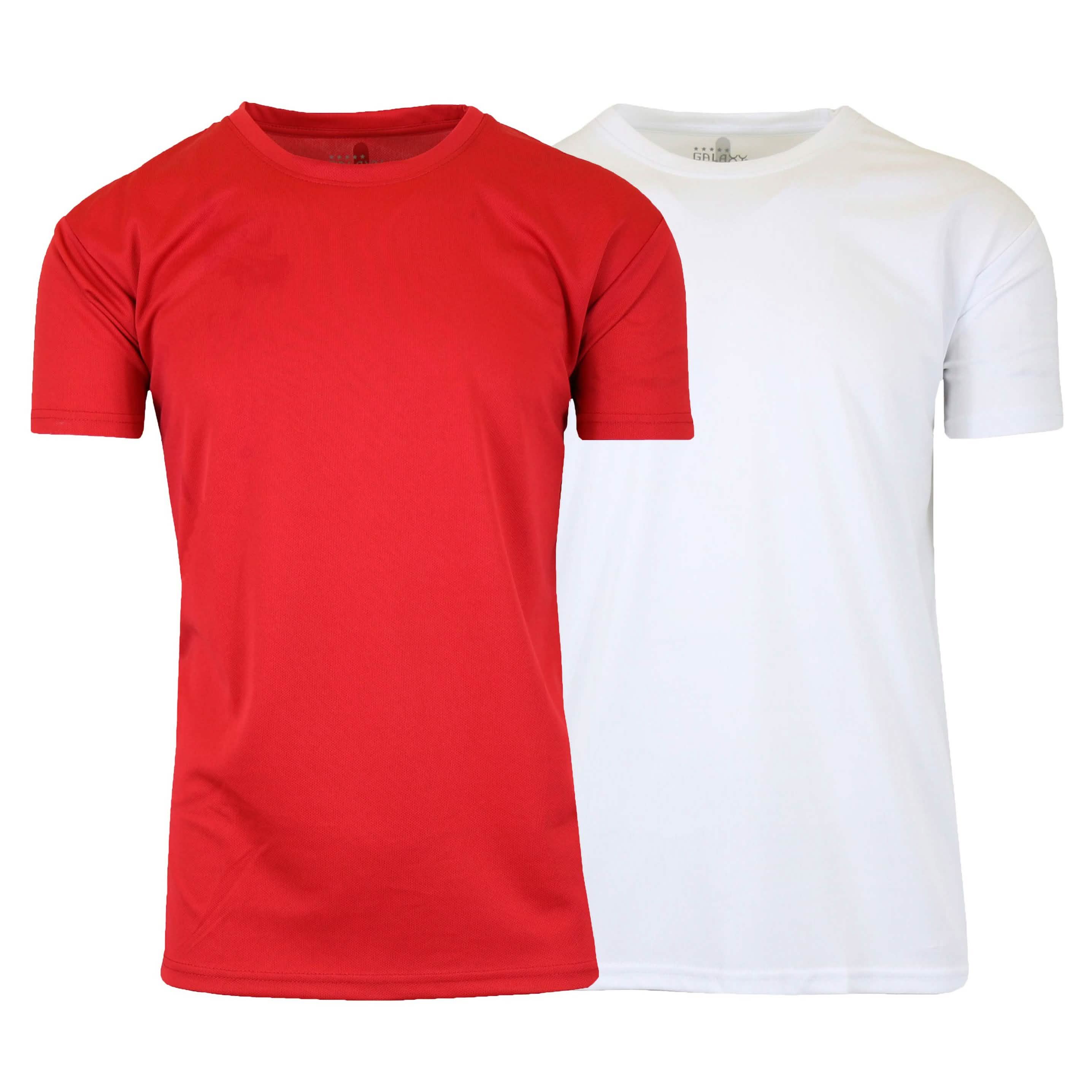 2-Pack: Men's Moisture Wicking Wrinkle Free Tagless Peformance Tops