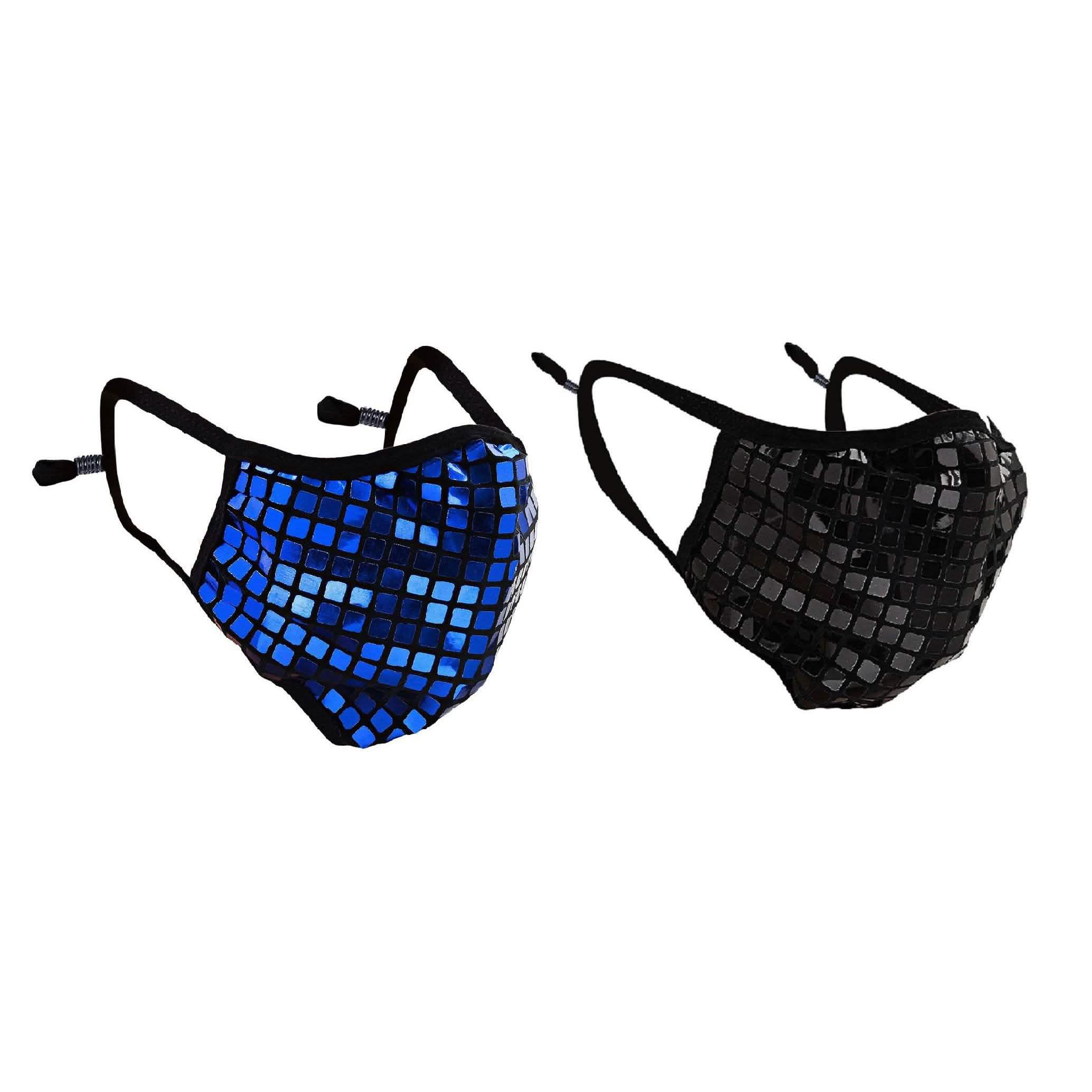 2-Pack: Reusable Fitted Fabric PVC Mask
