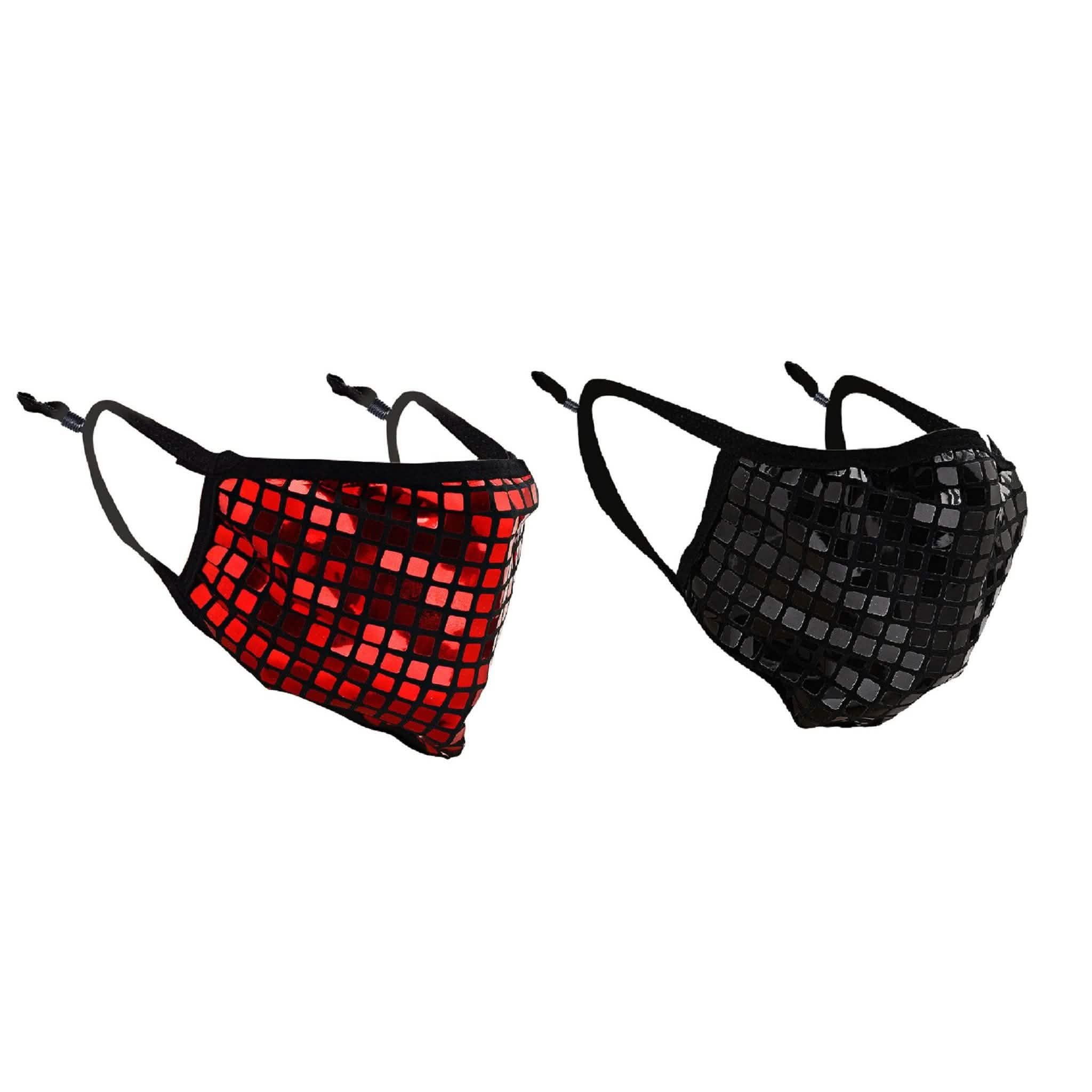 2-Pack: Reusable Fitted Fabric PVC Mask