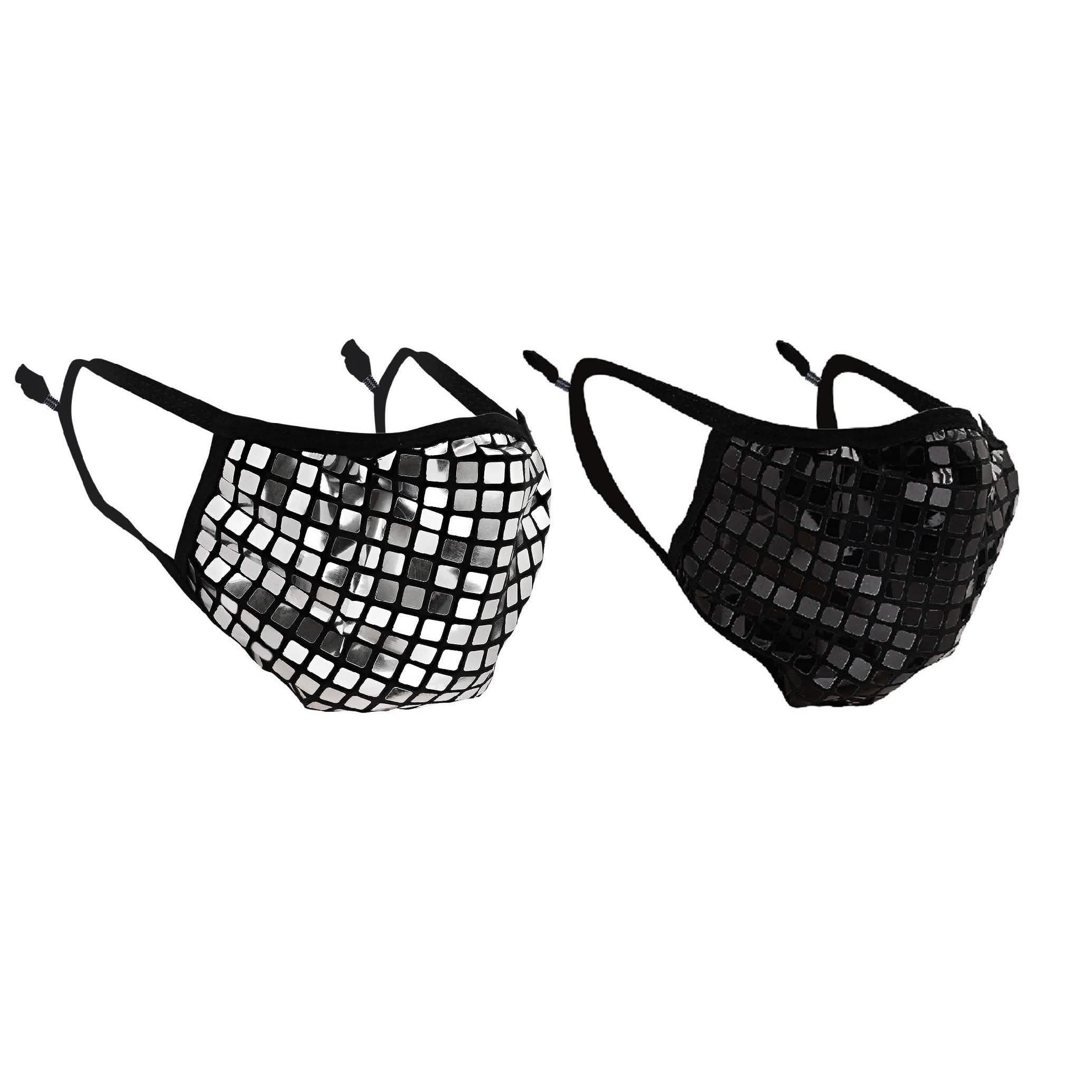 2-Pack: Reusable Fitted Fabric PVC Mask