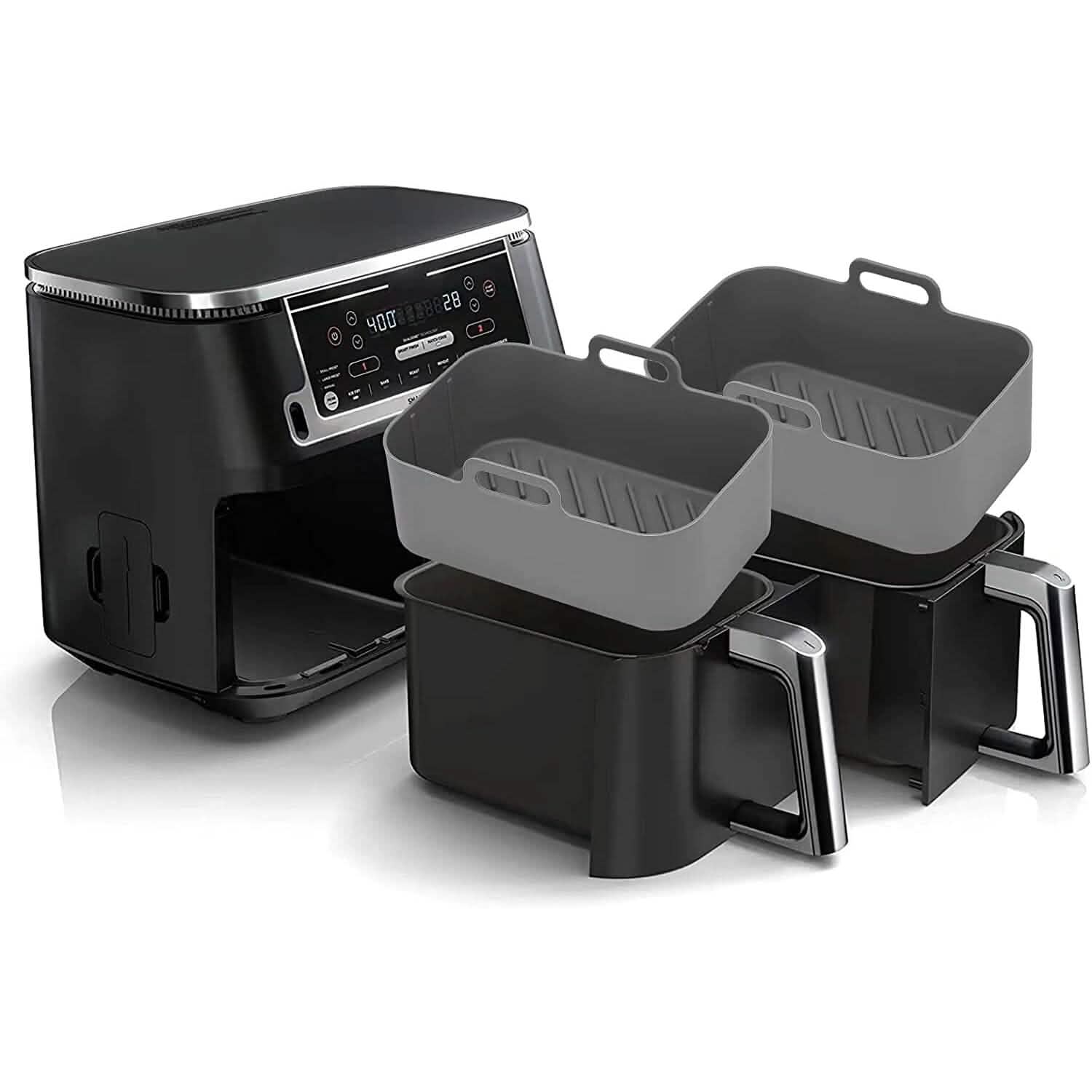 2-Piece: Air Fryer Silicone Pot