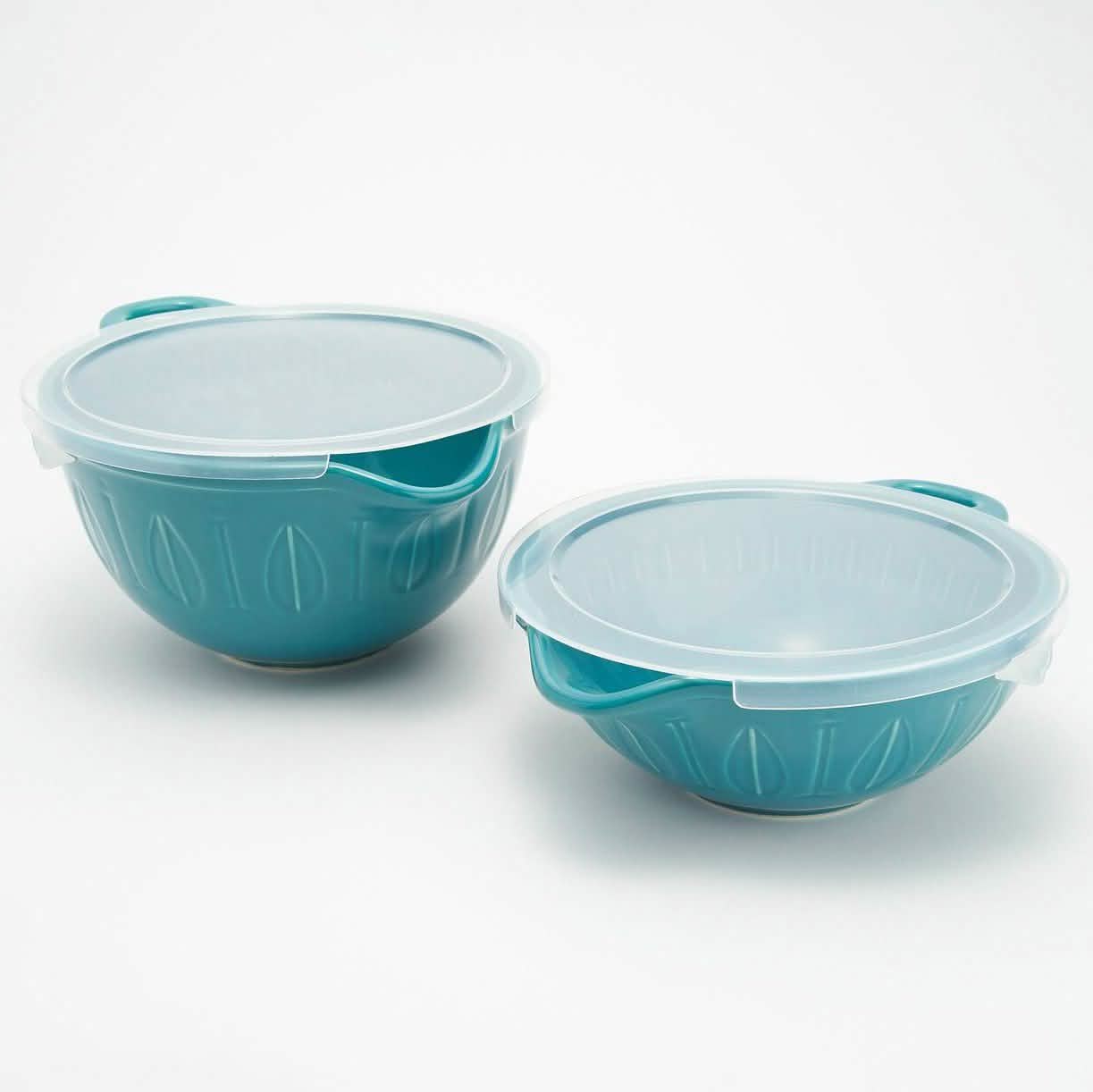 2-Piece: Mad Hungry Lip'n'Loop Mixing Bowl with Lids
