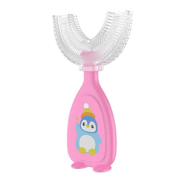 2-Piece: Manual Children's U-Shaped Toothbrush