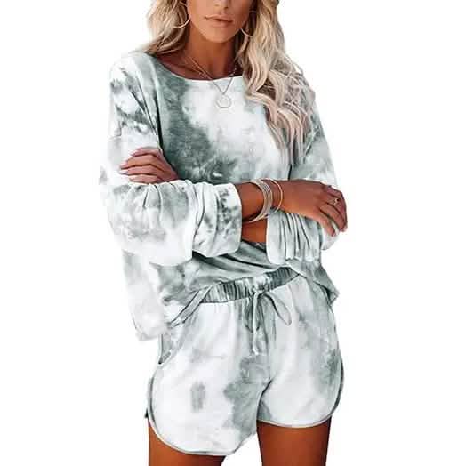 2-Piece Set: Leo Rosi Women Casual Nat Tie Dye Lounge Set