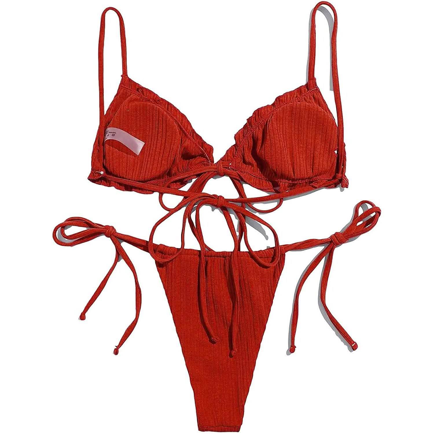 2-Piece Set: Thong Brazilian Bikini Swimsuit
