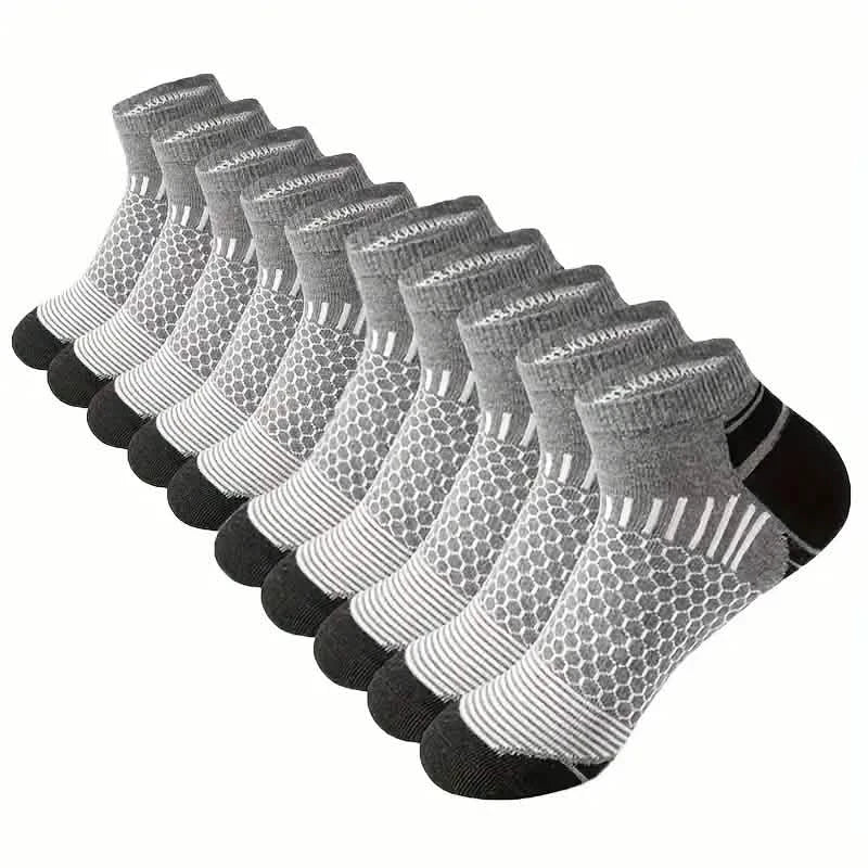 20-Pairs: Men's Outdoor Color Matching Low-Top Socks