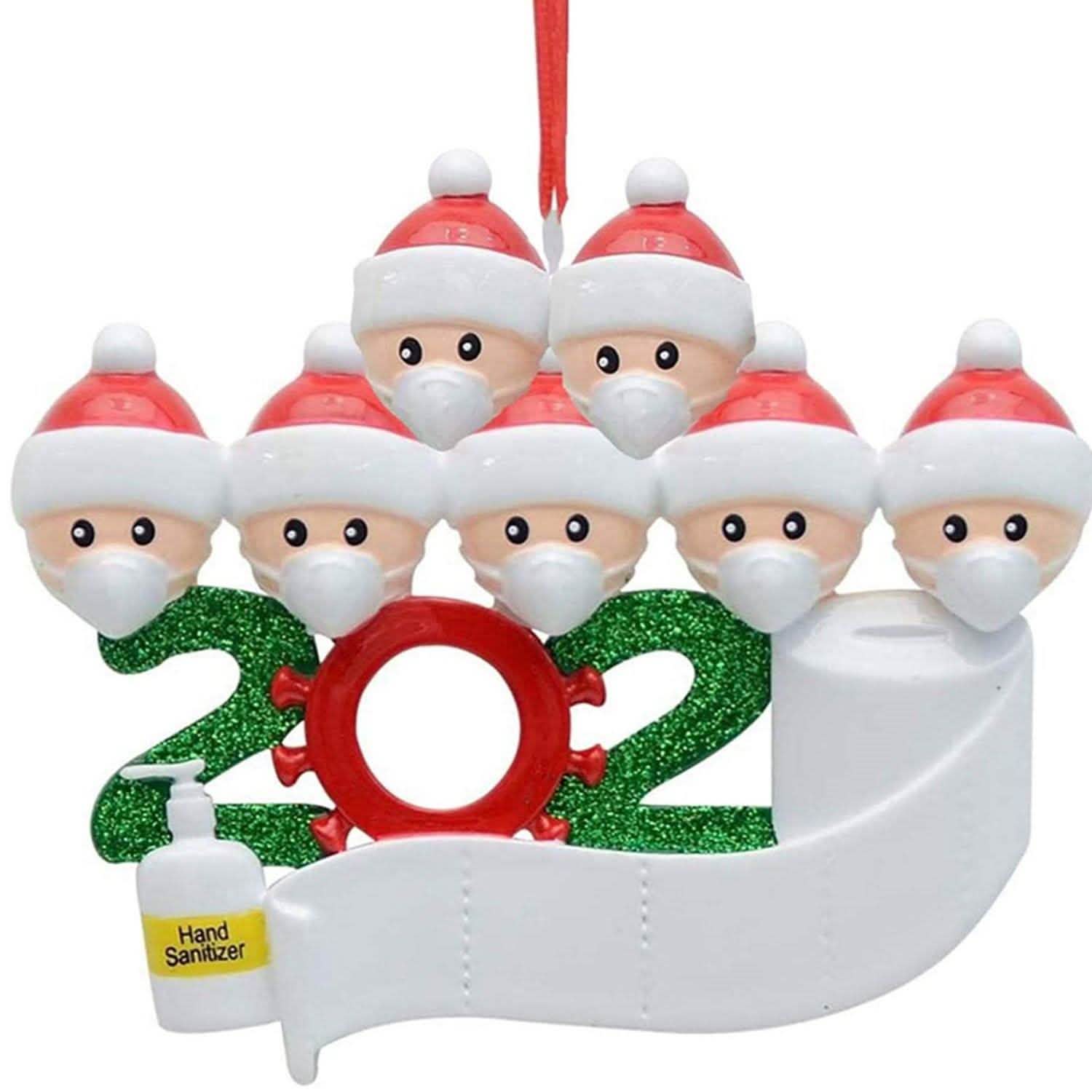 2020 Quarantine Family Personalized Christmas Ornaments