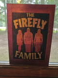 SOLD Firefly Family Devils Rejects Canvas Art Wall Hanging Home Decor Horror True Crime
