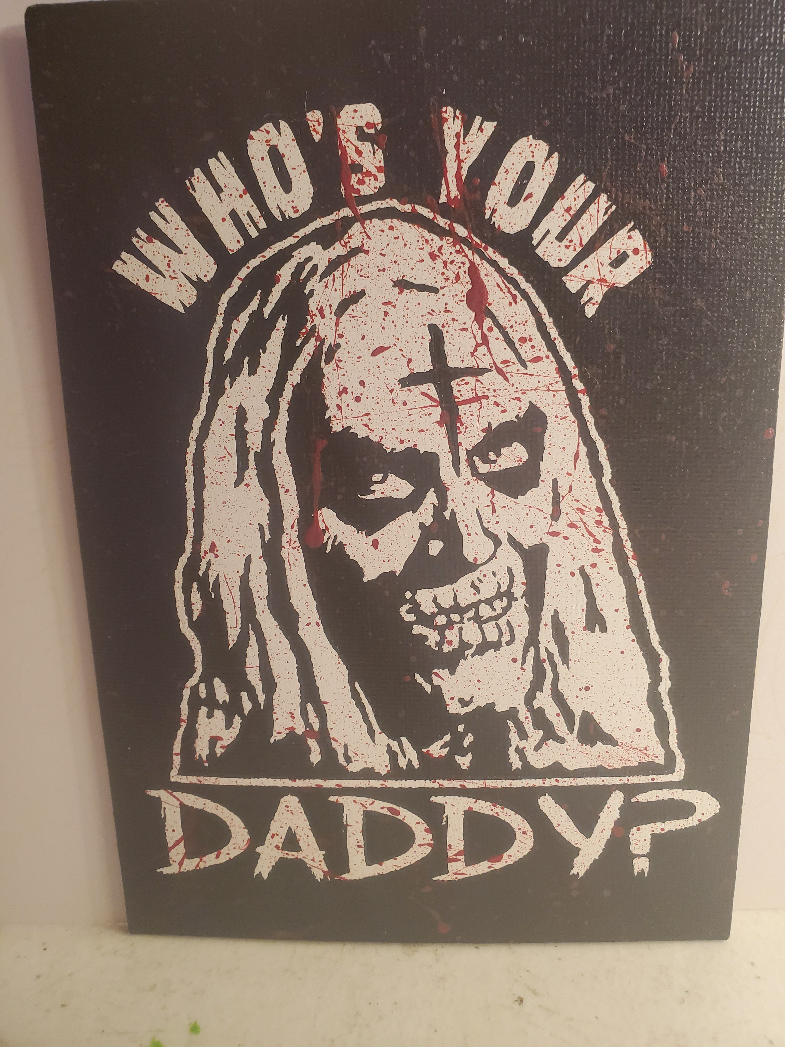 SOLD Otis Who's Your Daddy House 1000 Corpses Canvas Art Wall Hanging Home Decor Horror True Crime