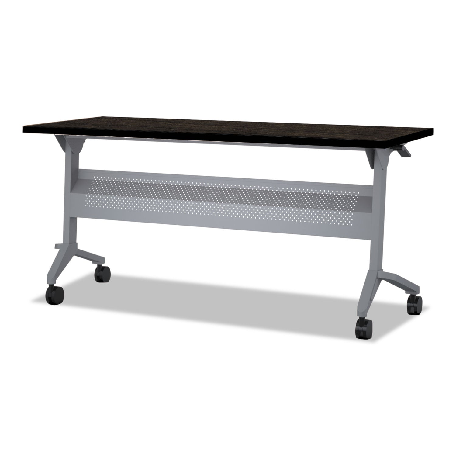 Safco Flip-n-Go Table Top, Rectangular, 48w x 24d, Mocha