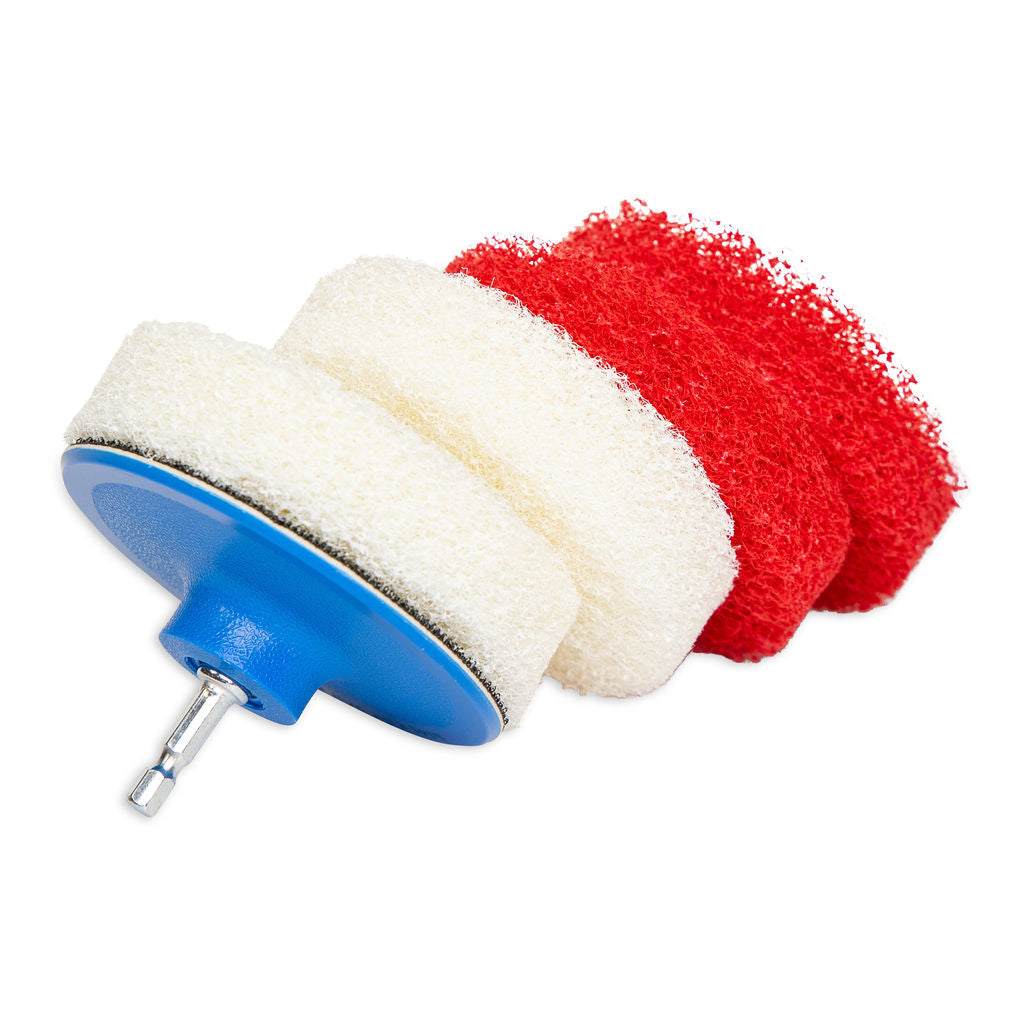 Bring It On Cleaner 16 Ounce Plus Scrubbing Drill Pads | Shower Door Cleaner