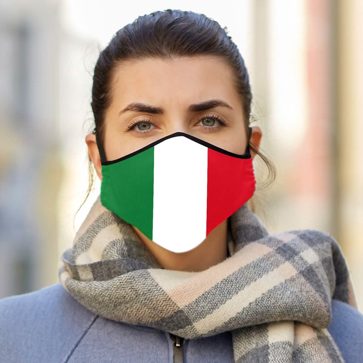 3-Pack: Double Layer Washable and Reusable Flag Masks With Adjustable Loop