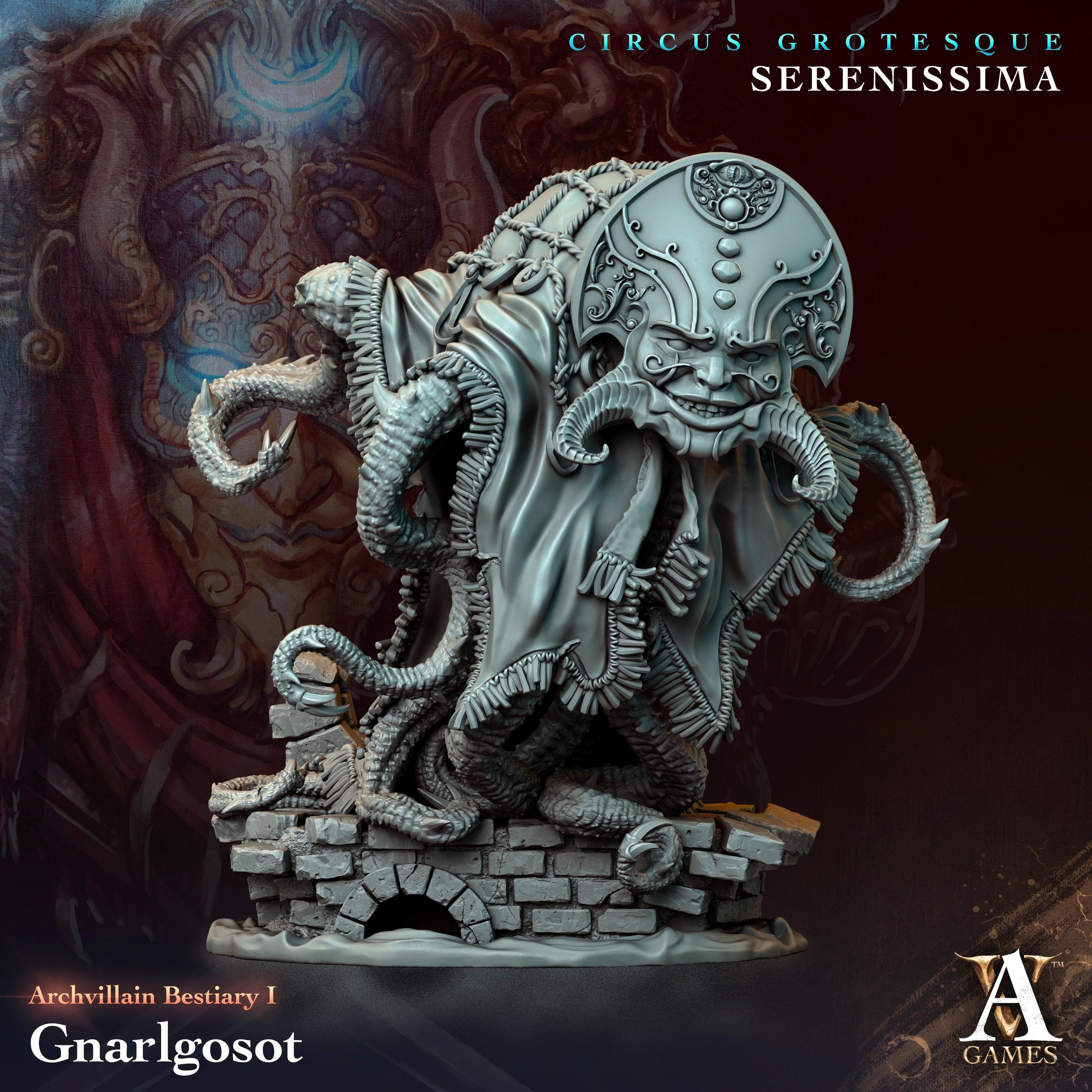 3D Printed Archvillain Games Archvillain Bestiary Vol. I Gnarlgosot 28 32mm D&D