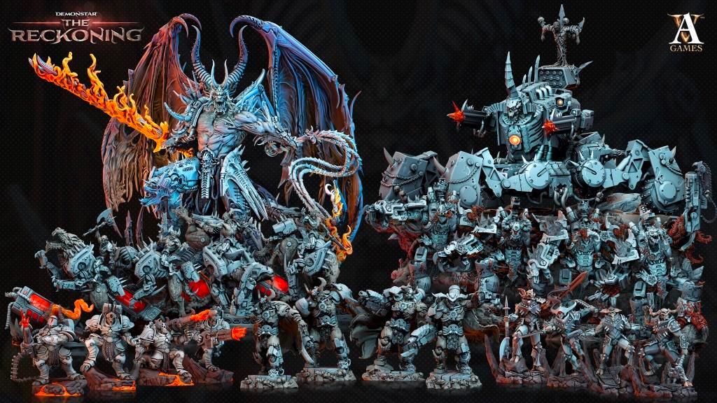 3D Printed Archvillain Games Armari Druraka Riders Demonstar - The Reckoning 28 32mm D&D