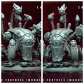 3D Printed Archvillain Games Atomcore Fortress Atomcore Conclave 28 32mm D&D