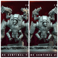 3D Printed Archvillain Games Atomcore Sentinel Atomcore - Conclave 28 32mm D&D
