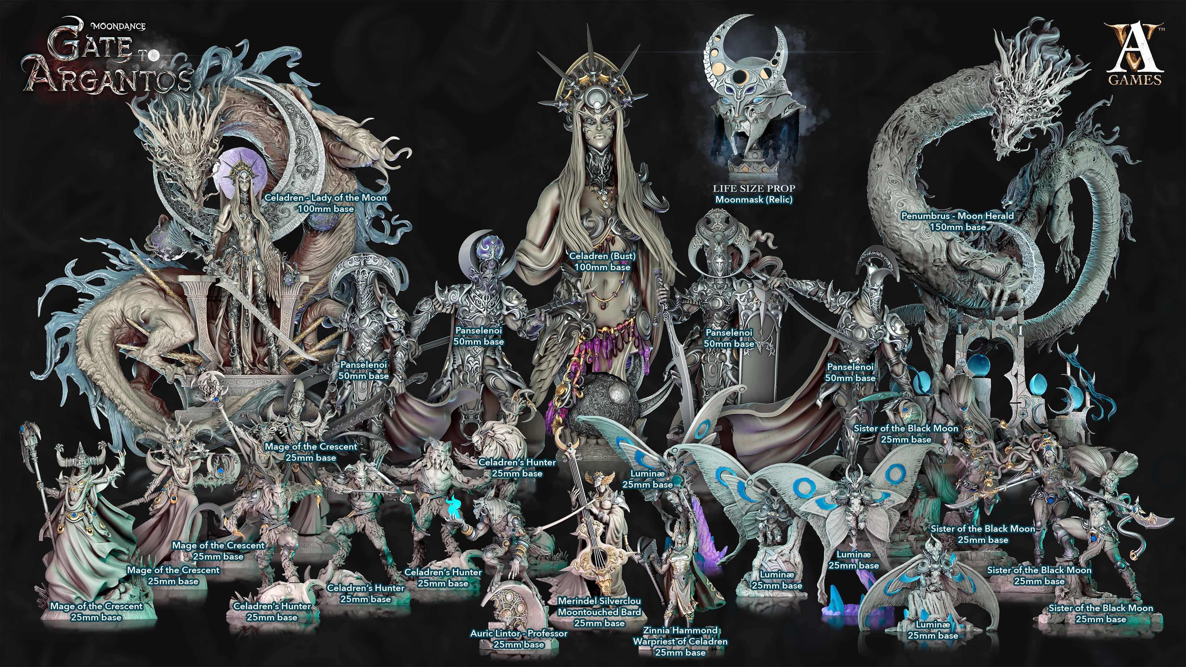 3D Printed Archvillain Games Auric Lintor Professor Moondance - Gate to Argantos 28 32mm D&D