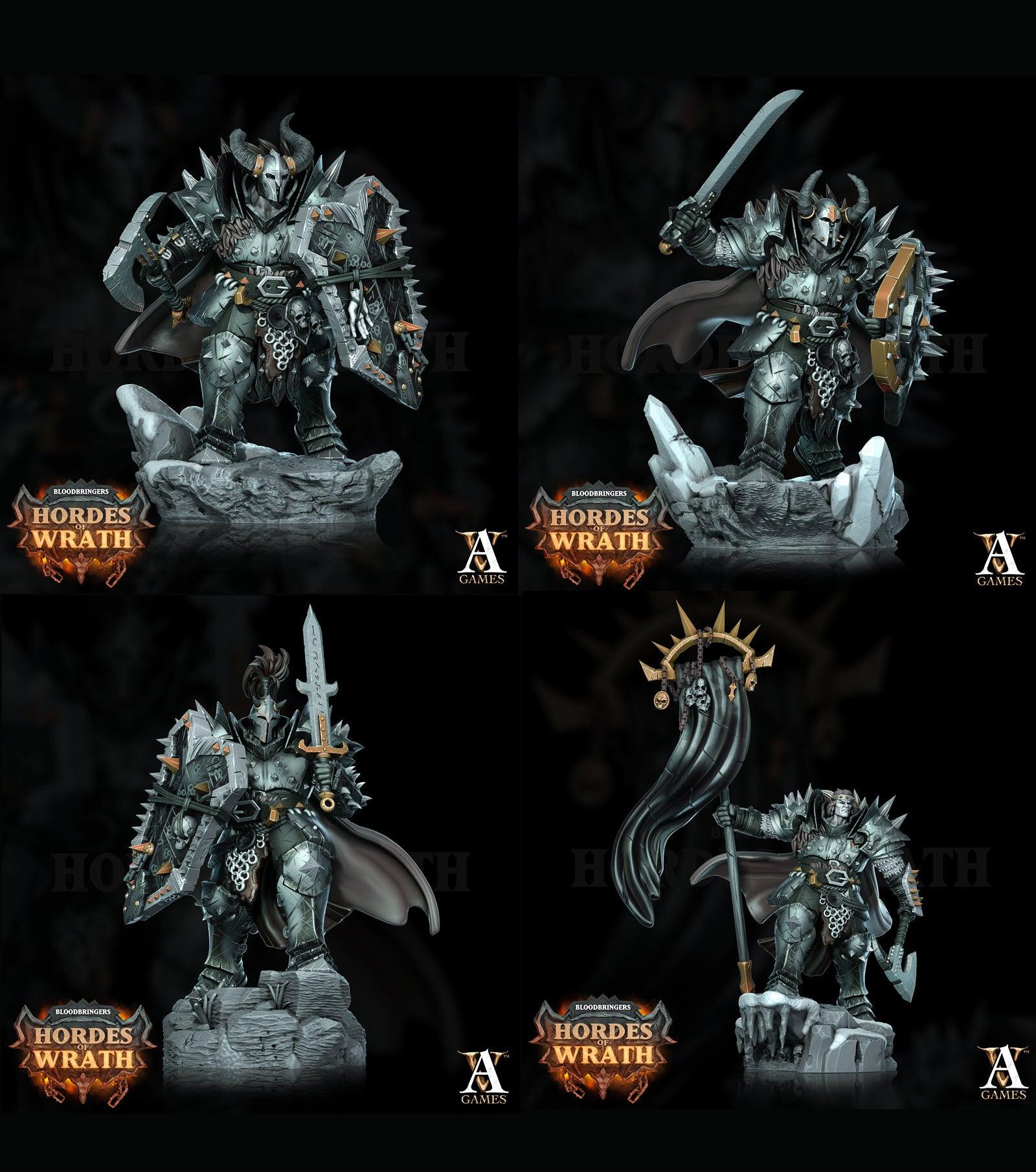 3D Printed Archvillain Games Bloodbringers - Hordes of Wrath Gorkal Wrathenites 28 32mm D&D