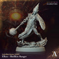 3D Printed Archvillain Games Elkos Shellkin Ranger Archvillain Society Vol. XXXIV 28 32mm D&D