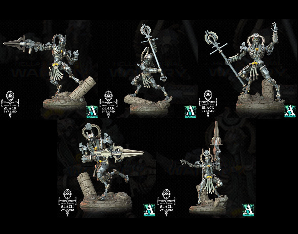 3D Printed Archvillain Games Empire of Stars - Black Pyramid Keteph Ankhesh 28 32mm D&D