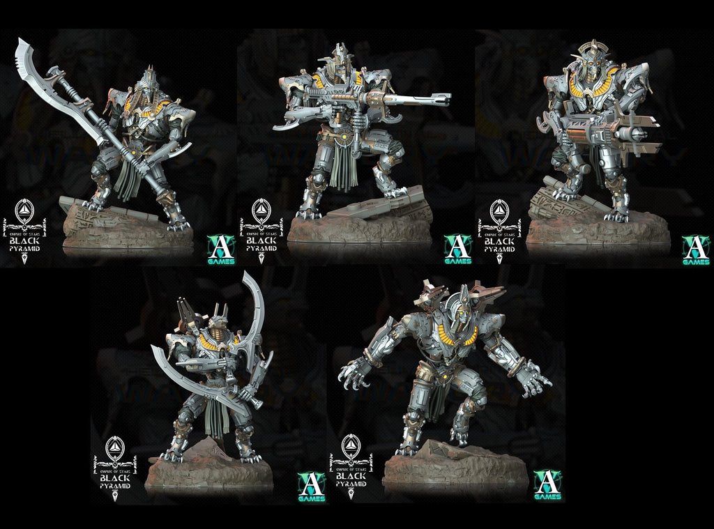 3D Printed Archvillain Games Empire of Stars - Black Pyramid Keteph Atekhramun 28 32mm D&D