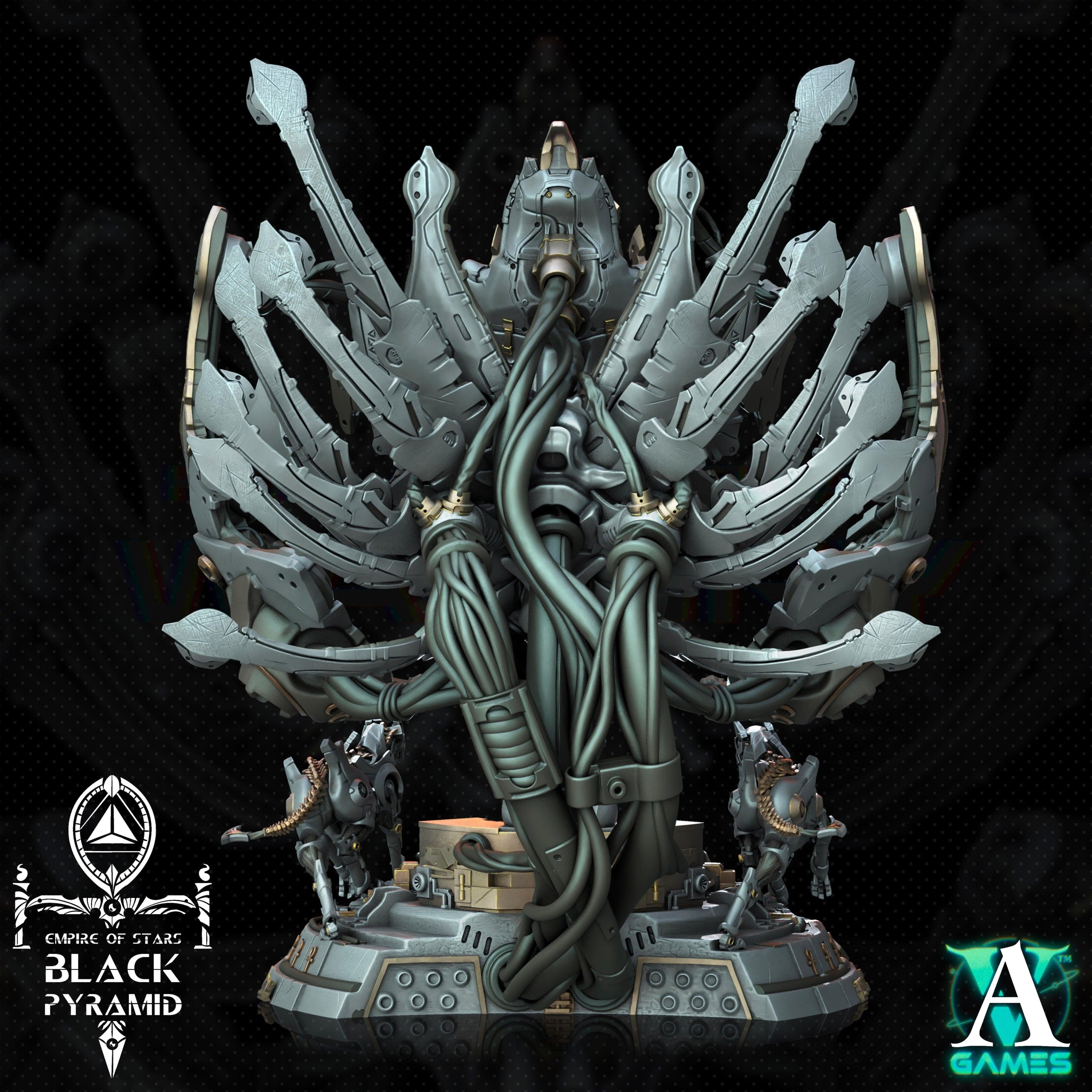 3D Printed Archvillain Games Empire of Stars - Black Pyramid Keteph Divinity 28 32mm D&D