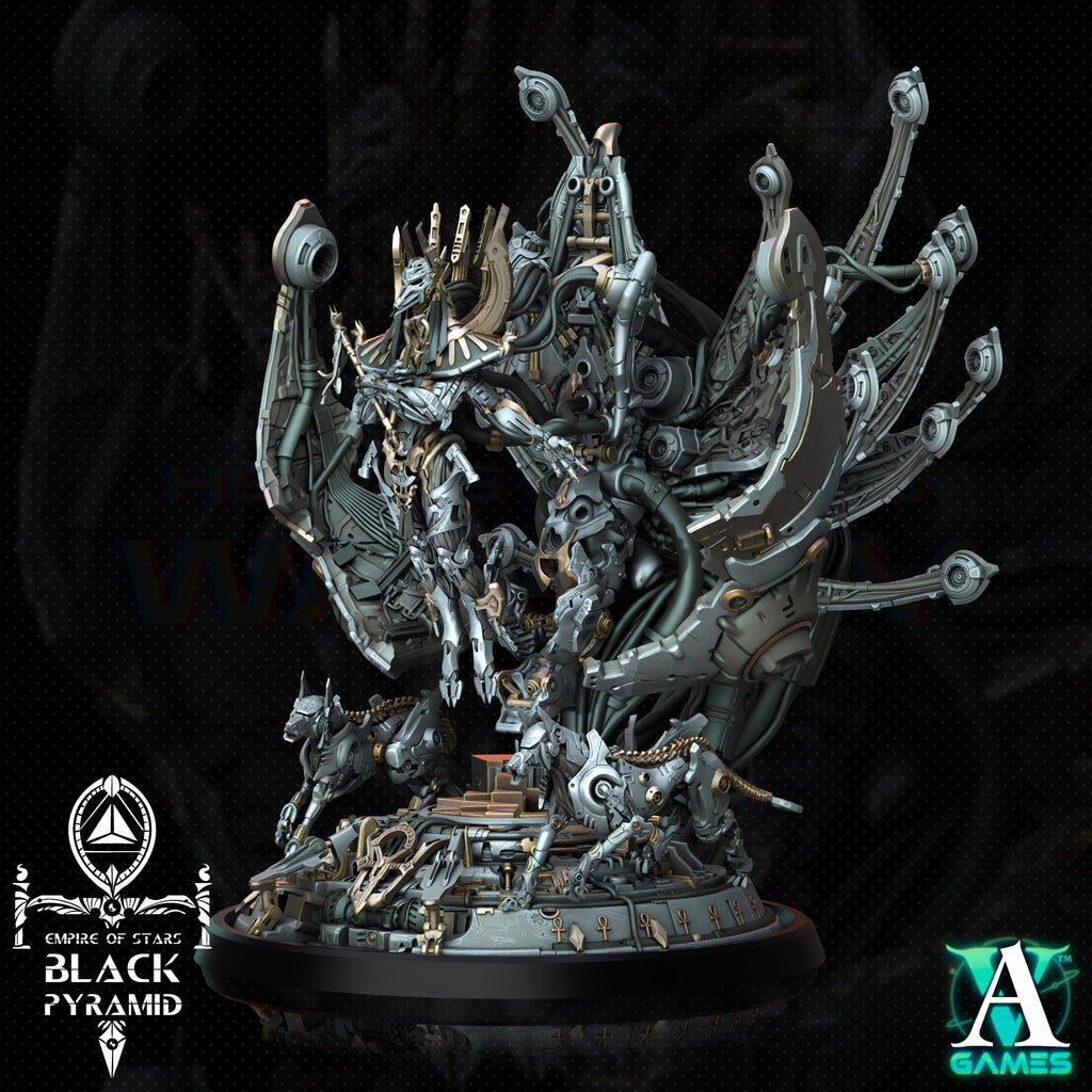 3D Printed Archvillain Games Empire of Stars - Black Pyramid Keteph Divinity 28 32mm D&D