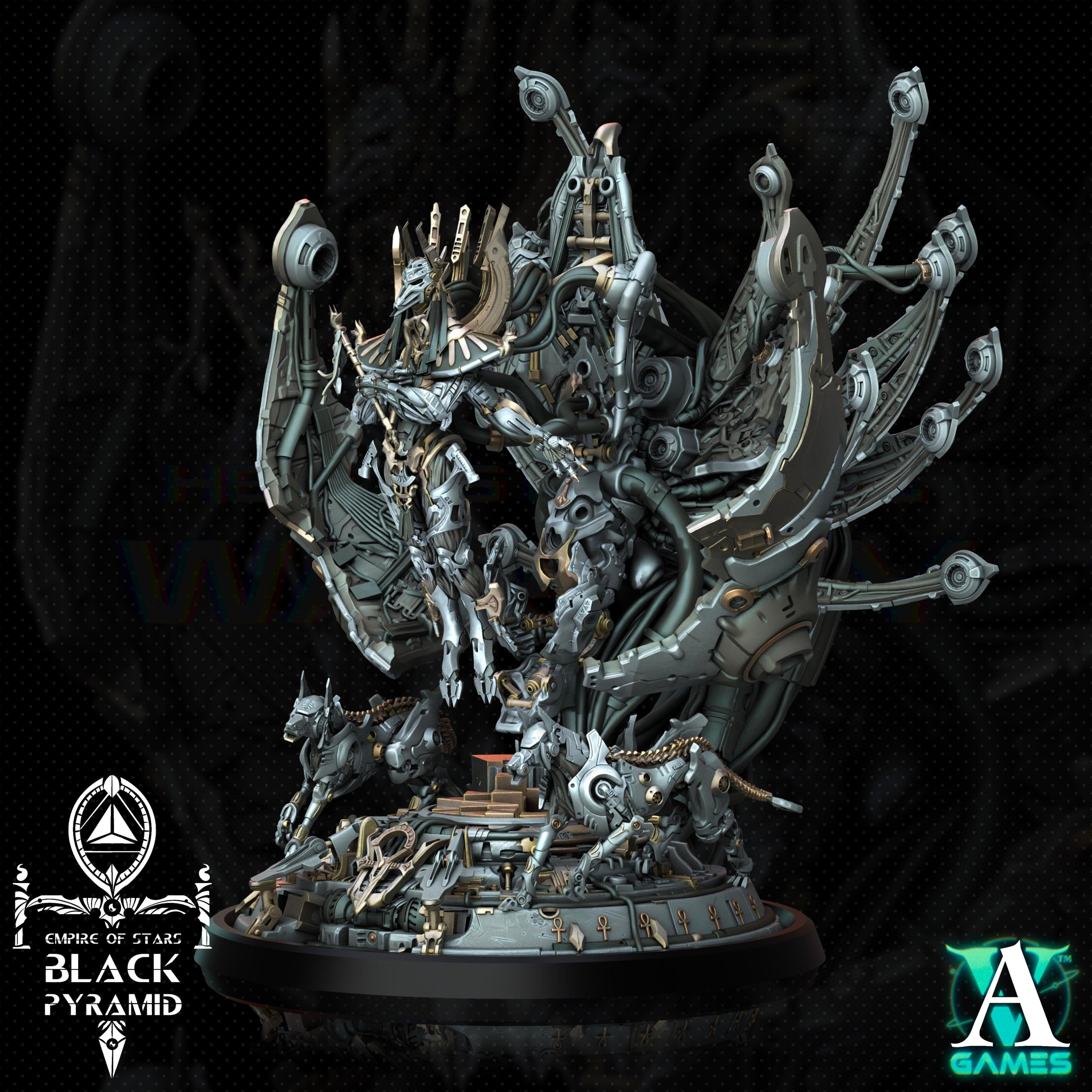 3D Printed Archvillain Games Empire of Stars - Black Pyramid Keteph Divinity 28 32mm D&D